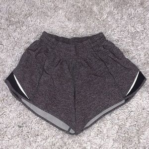 gray hottie hot Lululemon shorts 4 size 4 inch